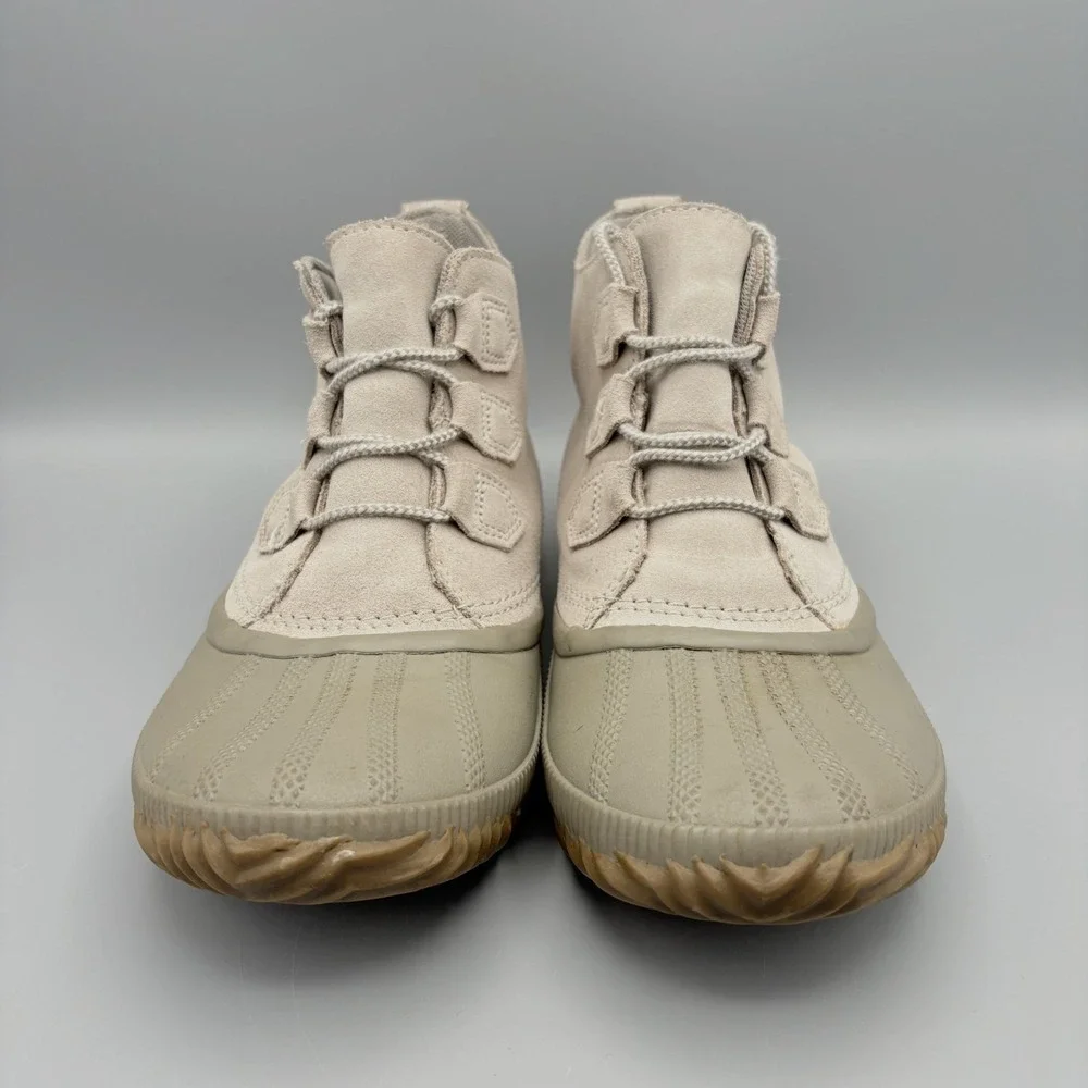 Sorel Out N About Duck Boots Women's Size 10 Waterproof Gray Suede Leather - Picture 3 of 11